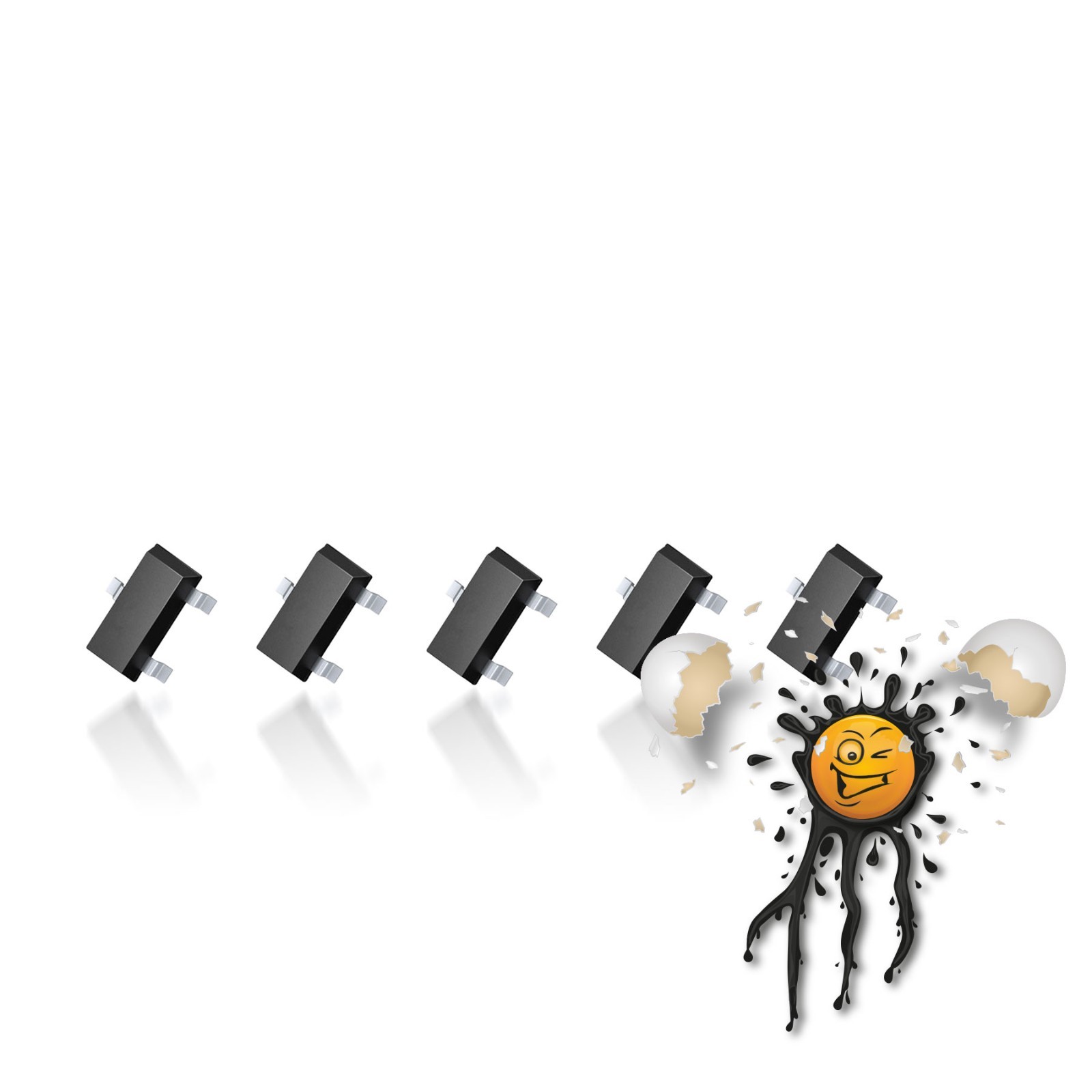 5 x A1 BAW56 Diode Dual Diode High Speed Double Diode SOT-23