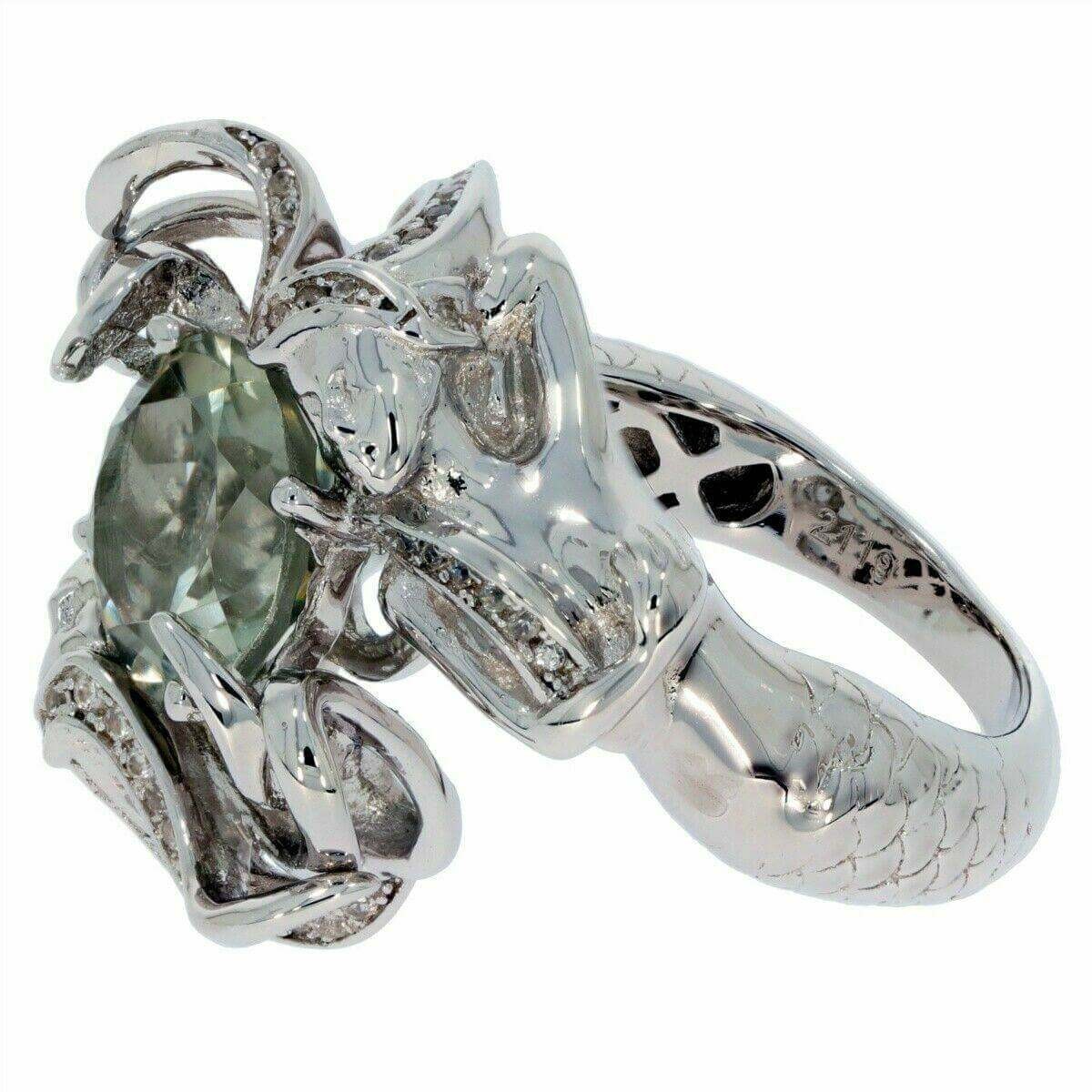 Sterling Silver Semi Mount Ring Setting Round RD 10x10mm