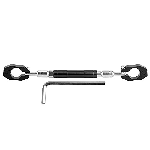 22mm Handlebar Crossbar, Universal 7/8in Adjustable, Black Aluminum black