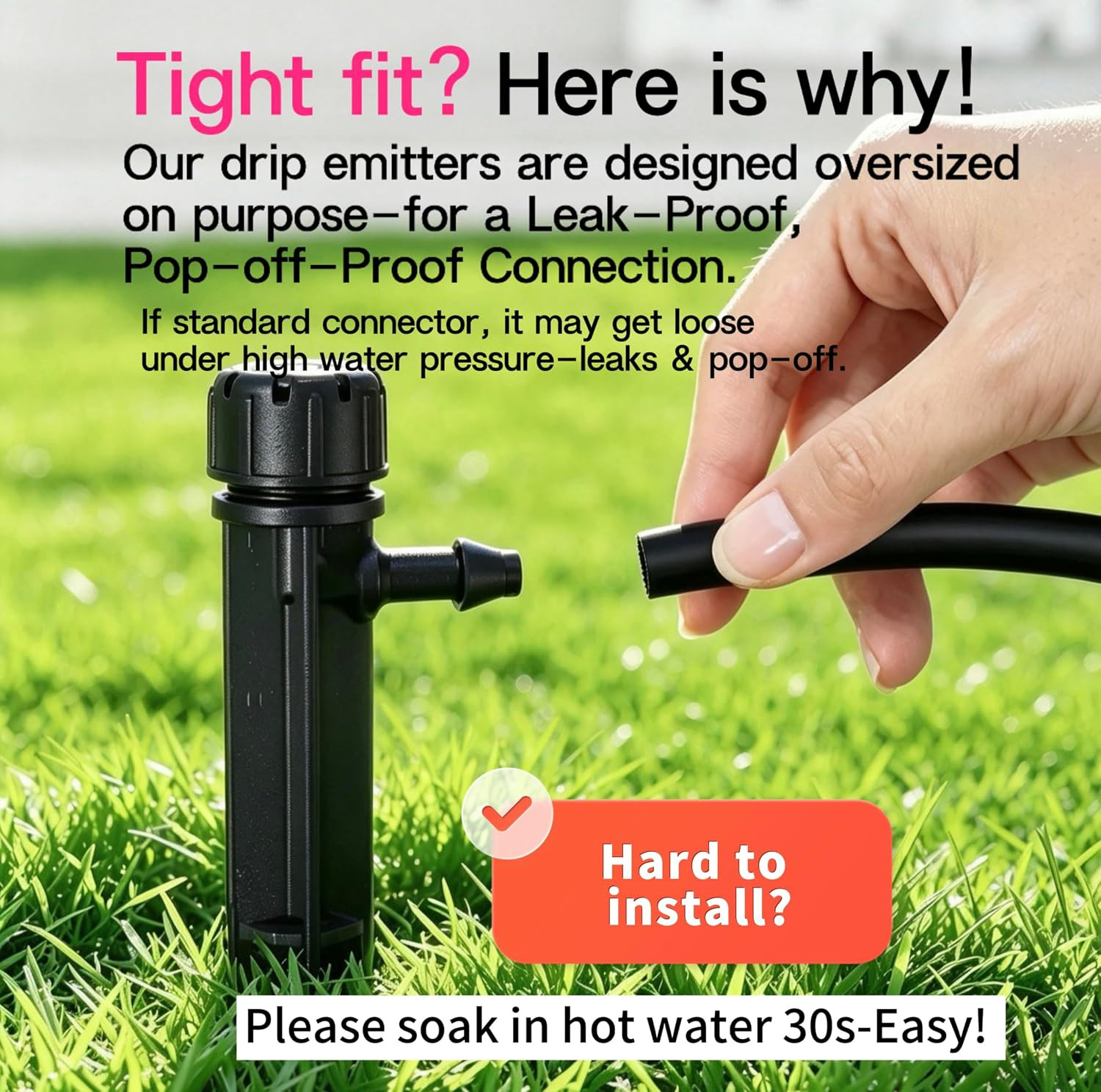 60Pcs Drip Irrigation Emitters Irrigation Drippers Adjustbale Drip Emitters | 36