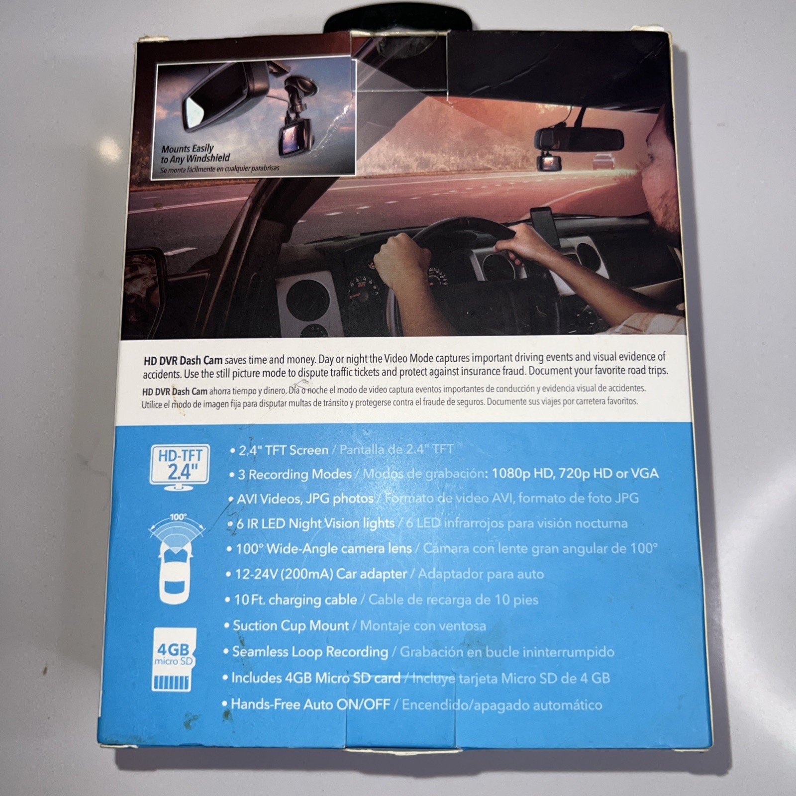 Brand New SCOSCHE HD DVR dash camera DDVR2ST NEW OPENED BOX B5