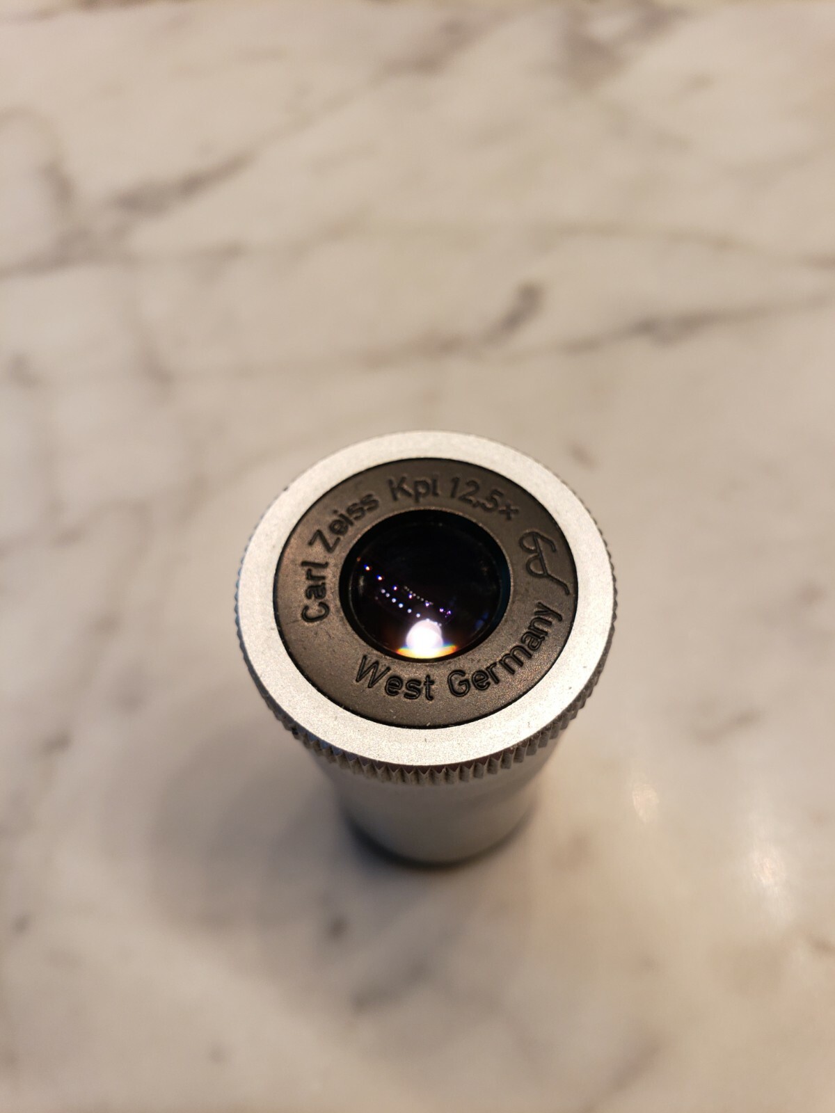 Zeiss Kpl 12.5x Pol Microscope eyepice with Graticle