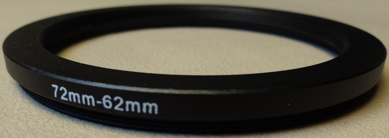 72mm to 62mm Step Down Lens Filter Ring Metal DSLR SLR Digital Camera Adapter
