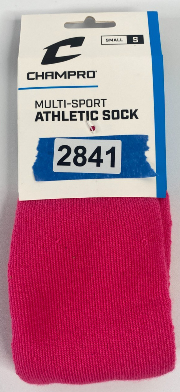 Champro Multi-Sport Athletic Sock AS2 - Pink- Size Small