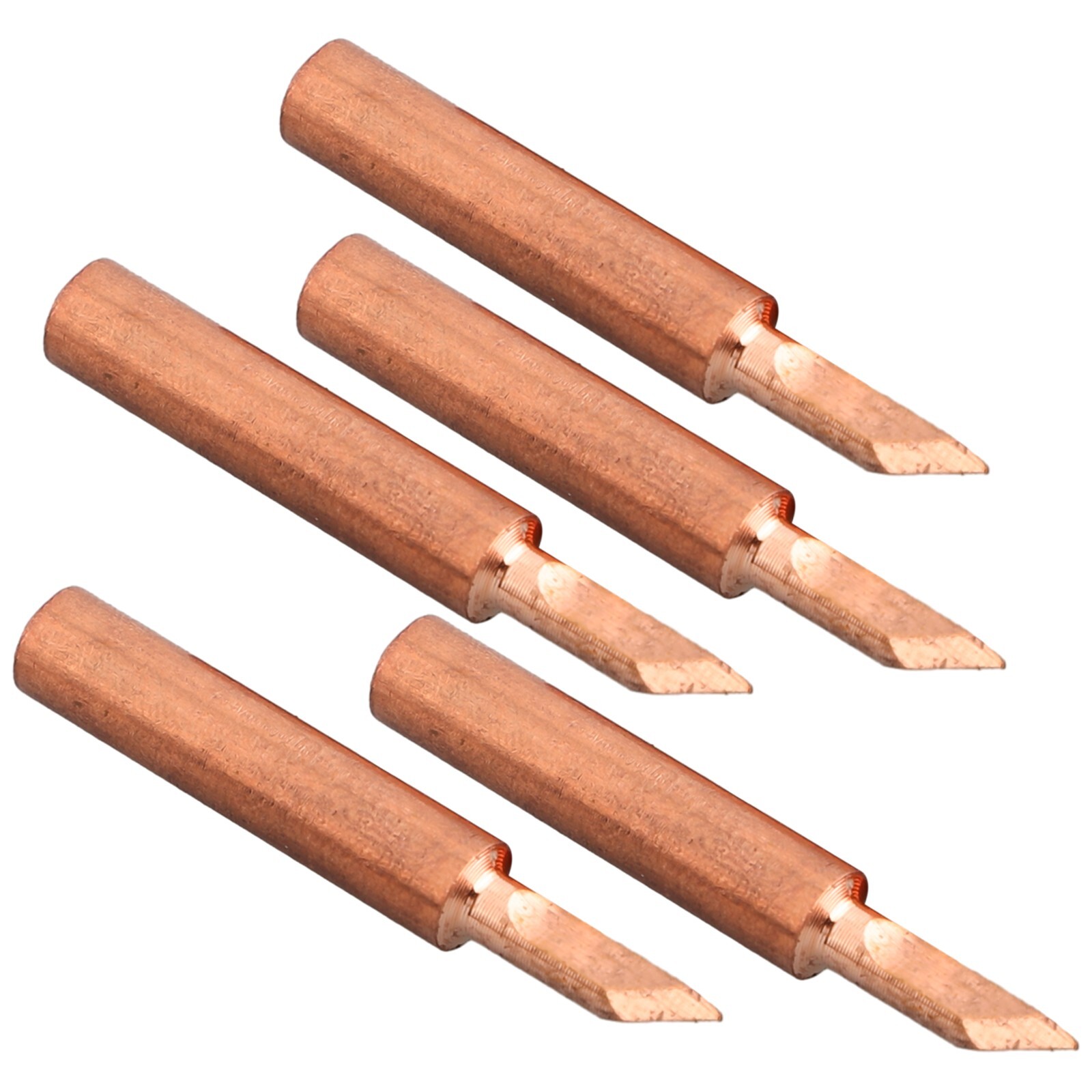 10pc 900M-T-SK Pure Copper Soldering Iron Tip Set Lead-Welding Solder Tip Tools