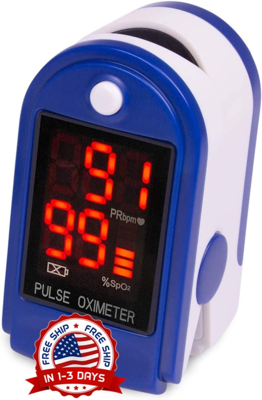 Medidor De Oxigeno En Dedo Oximetro Preciso Monitor De Saturacion De Oxigeno