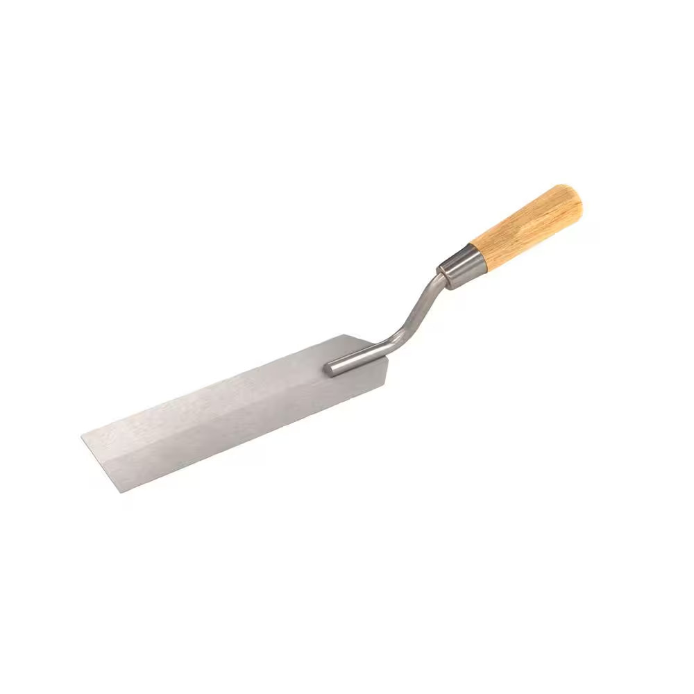 7 In. X 1-1/2 In. Stainless Steel Margin Trowel - Wood Handle