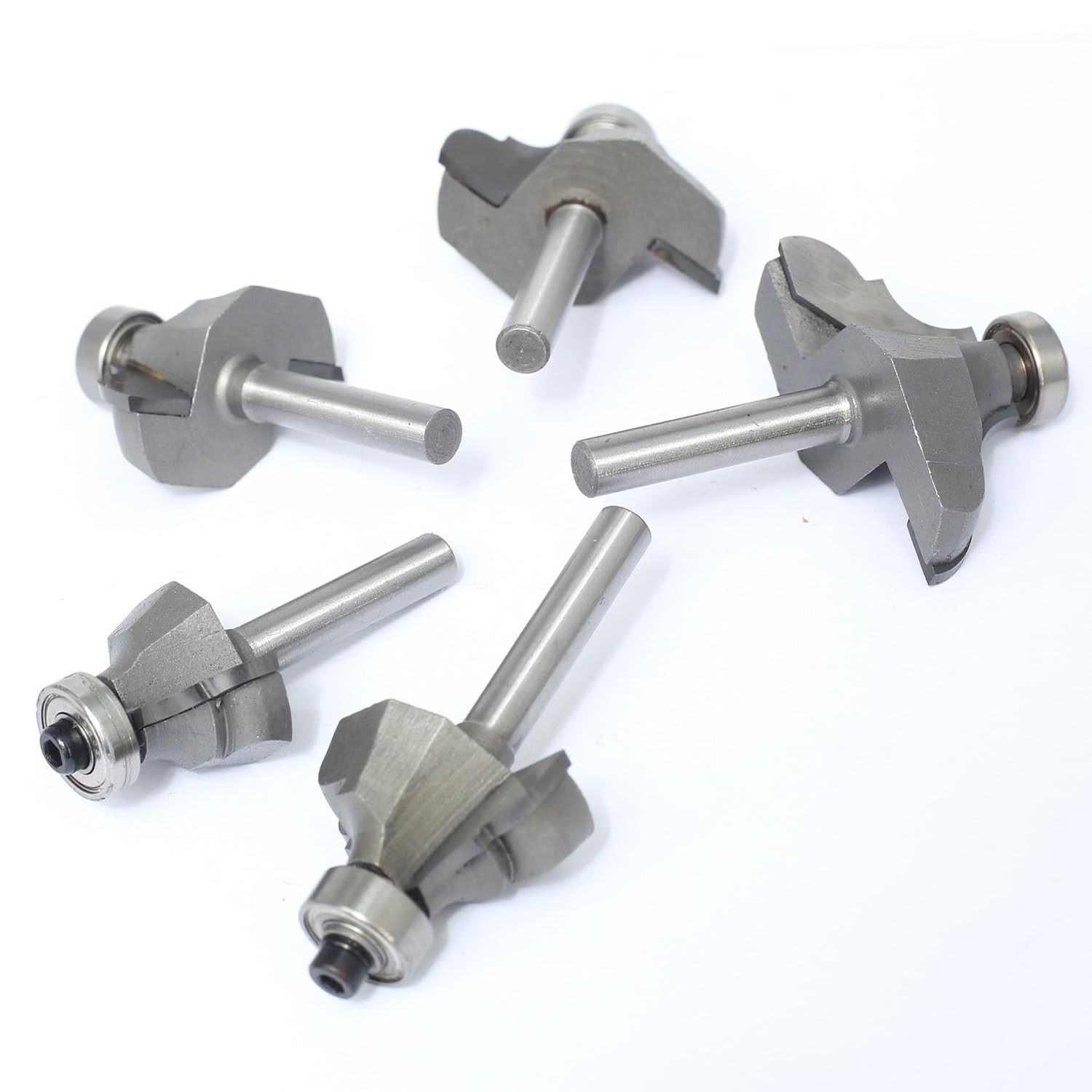 Akylin 5pc Classical Ogee Router Bit Set, 1/4" Shank, 5/8" Cutting Depth