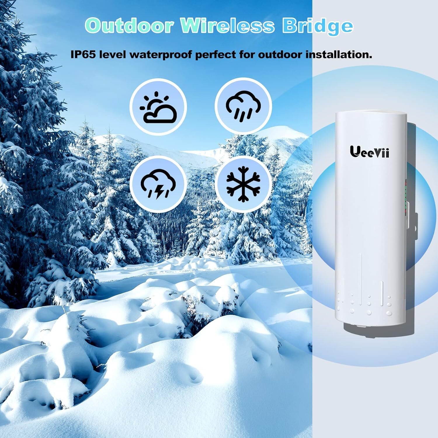 3Km Long Range Wi-Fi Bridge for Extend Network Wireless Bridge Point to Point
