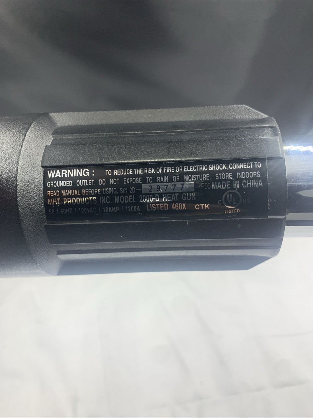 Wagner Milwaukee Variable Temperature Heat Gun, Model 2000D