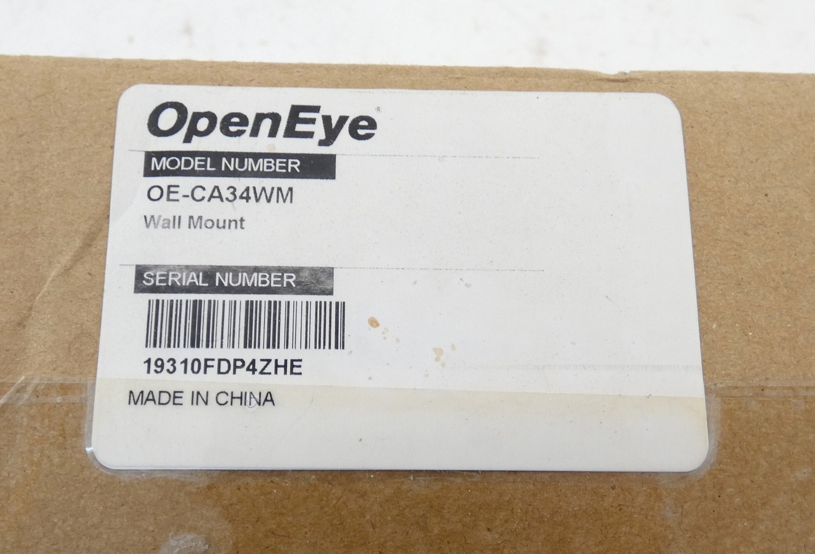 OpenEye OE-CA34WM Camera Wall Mount Bracket - NEW Surplus!