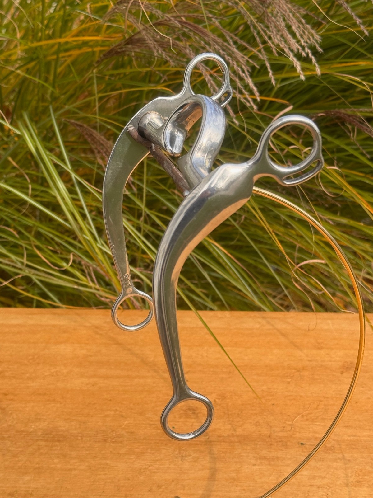 ROY Robinson Western Vintage Frog Port / Segunda Mouth Cutting Horse Bit ~ 5"