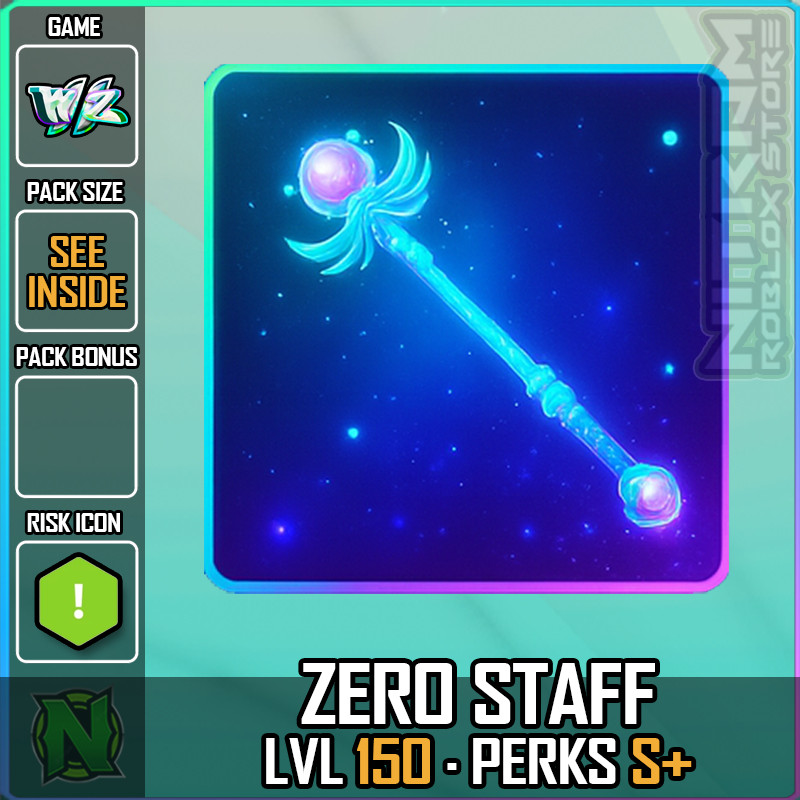 World Zero WZ - ZERO STAFF - LVL 150 - S+ PERKS