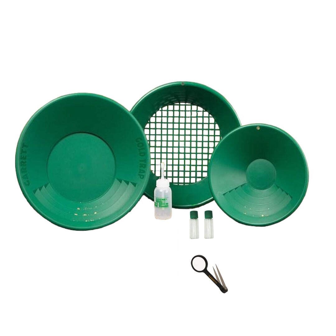 Garrett Gold Panning Kit Complete with Gravity Trap Pan Garrett Gold Panning Kit