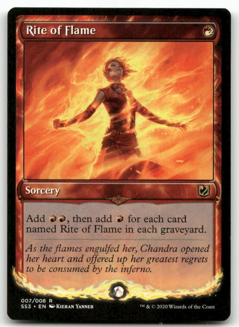Rite of Flame #7 MTG Chandra Spellbook NM X1