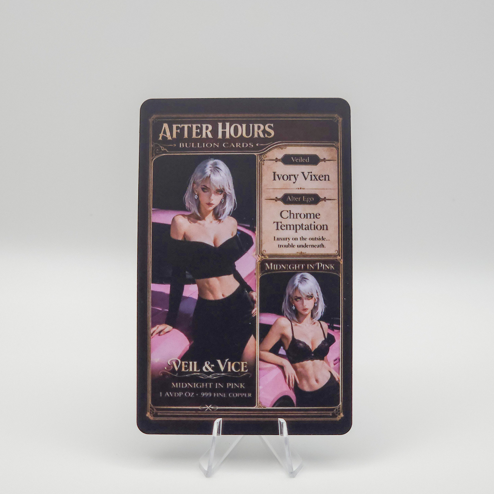 1 oz .999 Copper Pin-Up Art Bar Lot Random Veil & Vice Collectible Limited /50