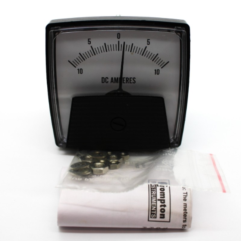 Crompton 012-01CA-NGNG-B3 Saxon Series 012 2.5" Zero Center DC Ammeter