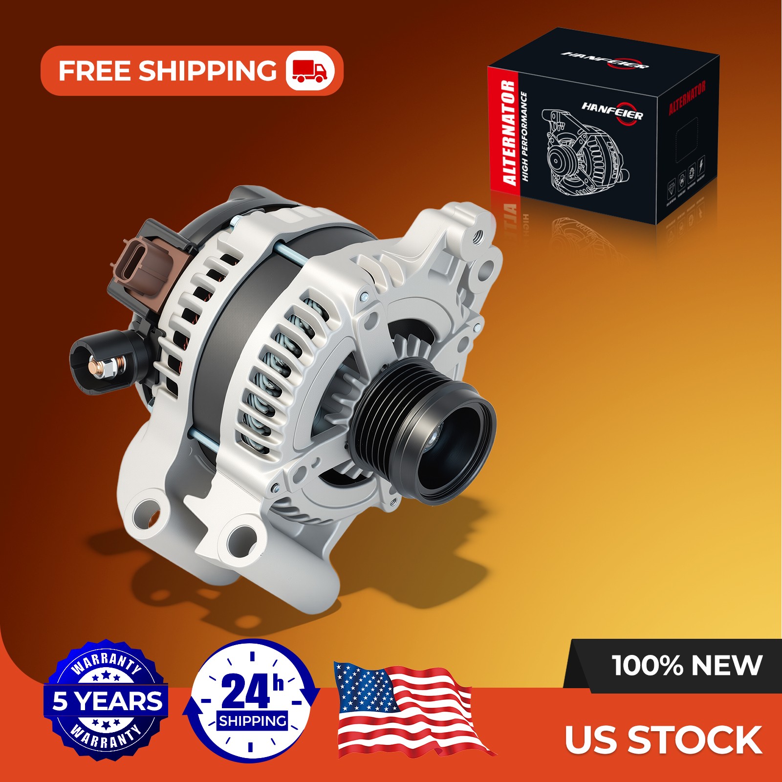 For Ford Fusion 2014-2020 L4 1.5L Alternator 150A CW 11666