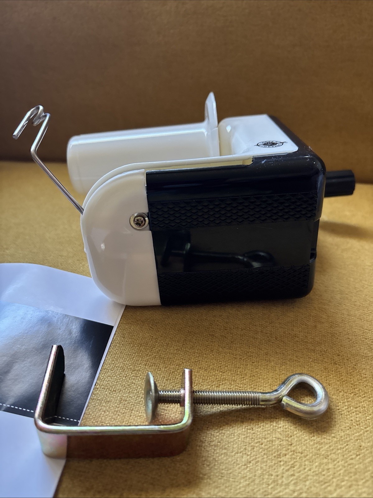 Loops and Threads Hand Operated Yarn Winder with Table Clamp KnittingOpened Box.