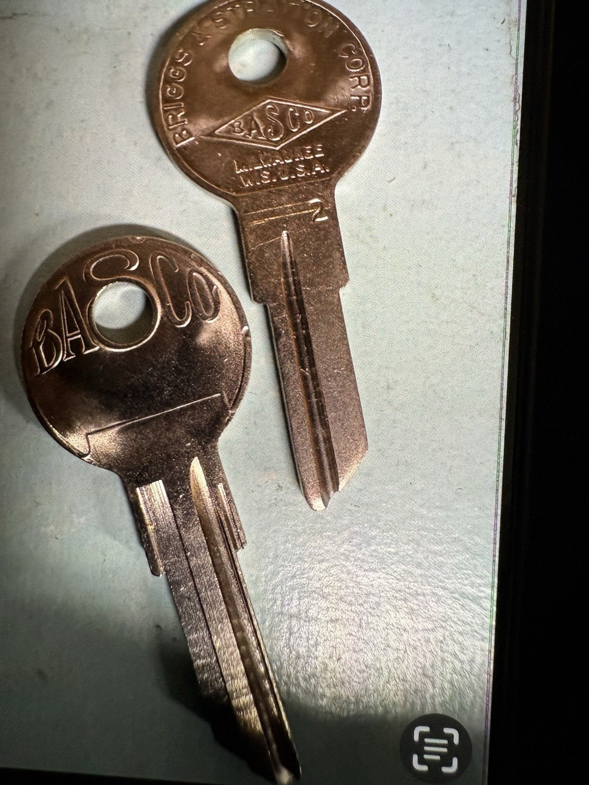 BASCO Specialty Key Blanks Stamped with a 2 on them. Six keys for 90.00