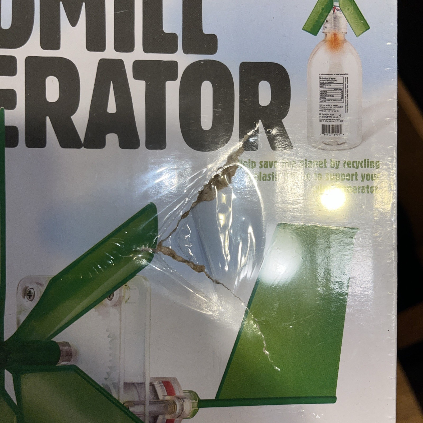 Windmill Generator GreenScience Science Project Kit Kids New Sealed Damaged Box