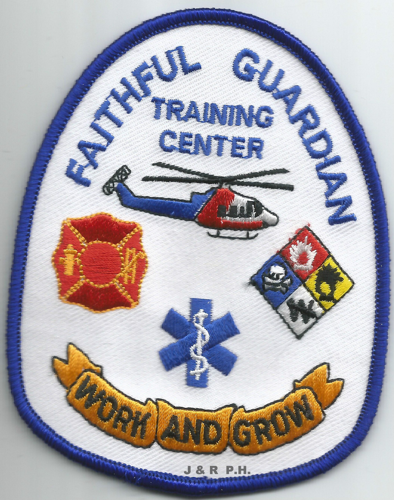 Faithful Guardian Training - E.M.S./FIRE/AVIATION/FIRE (3.25" x 4") fire patch