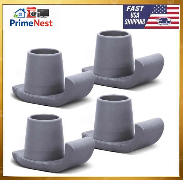 Walker Ski Glides Folding Walker Feet Skids Sliders 4 Pack Gray