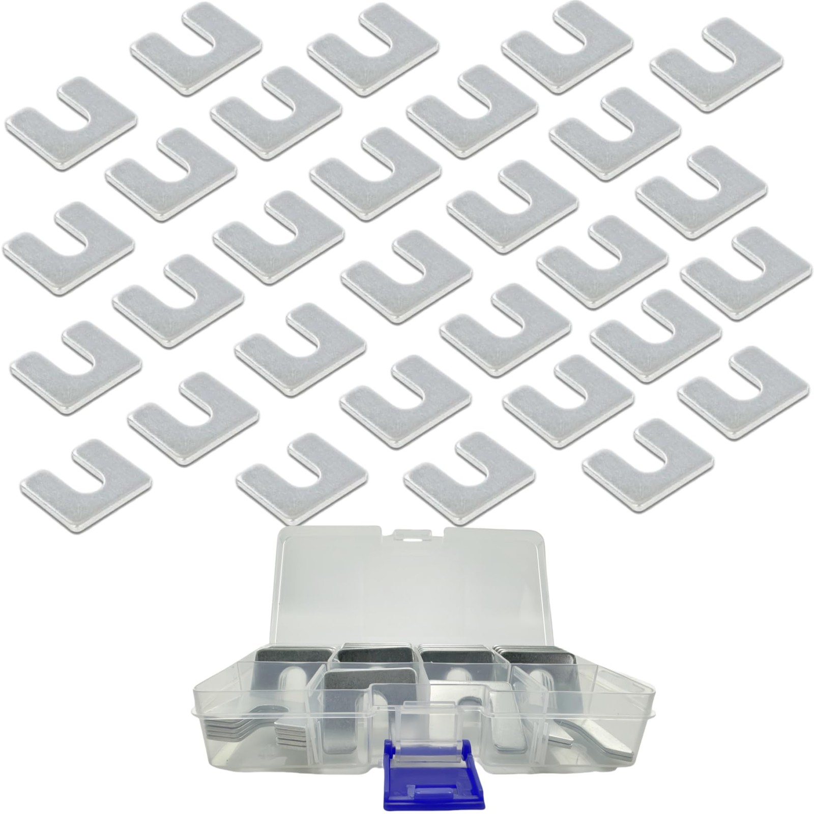30Pcs Auto Body Alignment Shims Kit – 1/16 5.51 x 2.36 x 1.18 inches, Sliver