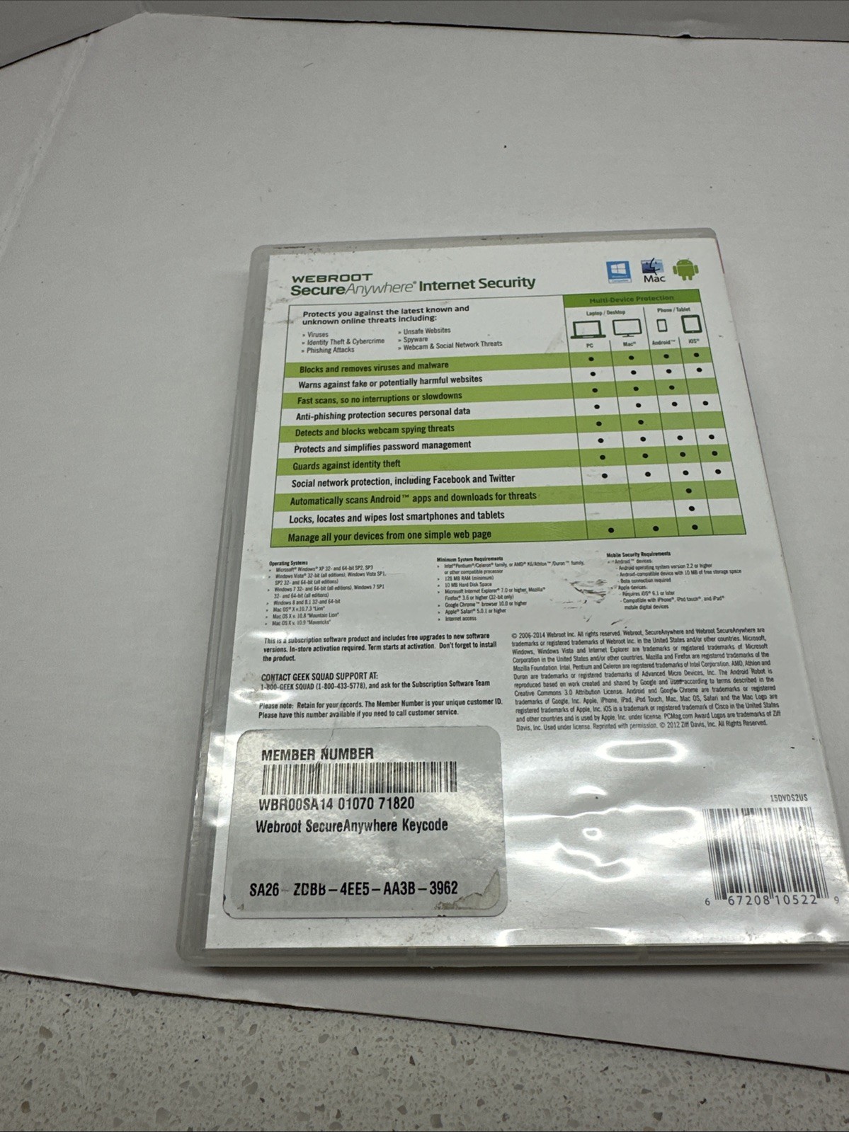 Webroot Secure Anywhere Internet Security