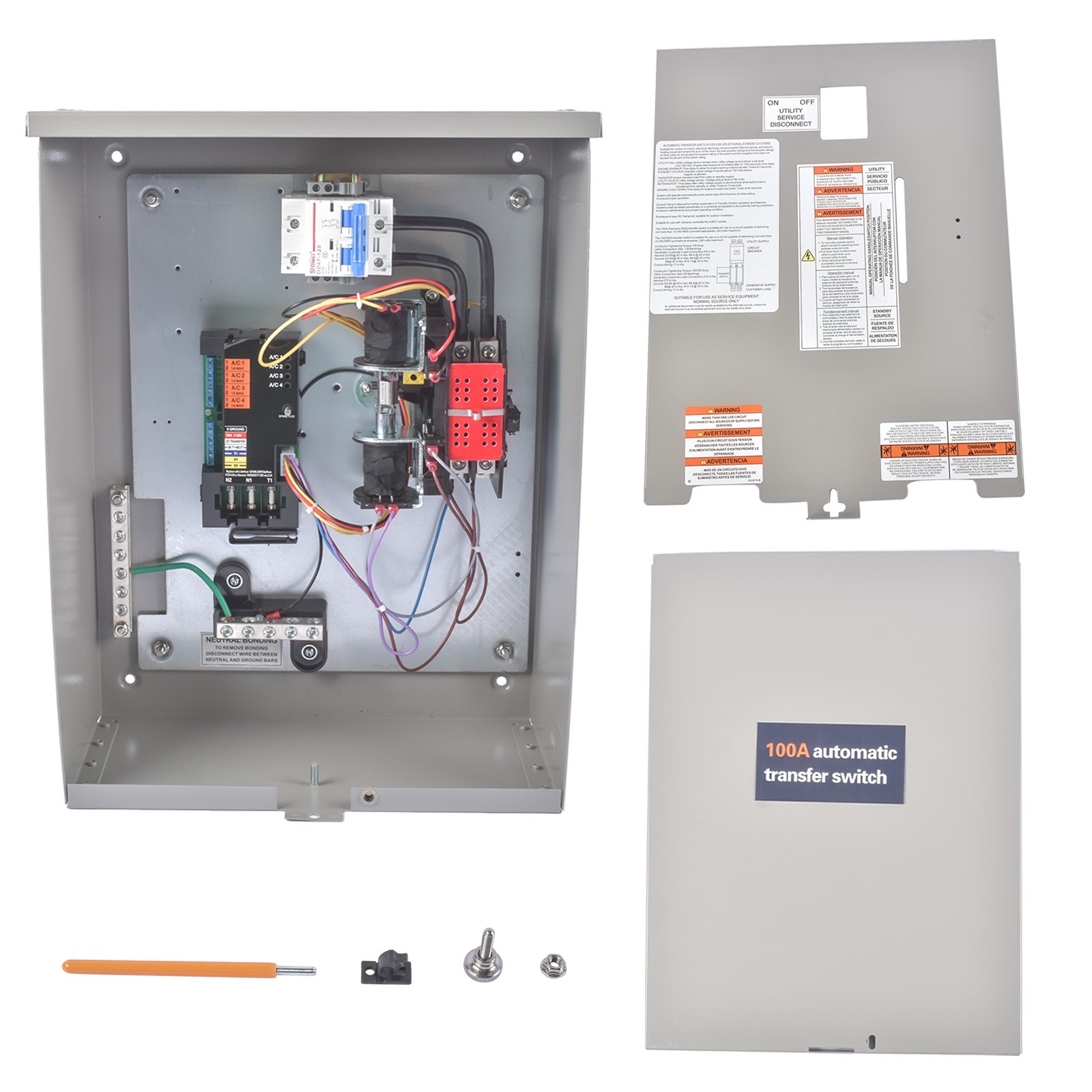 100 Amp Single Phase Generator Automatic Transfer Switch for Generac RXSW100A3