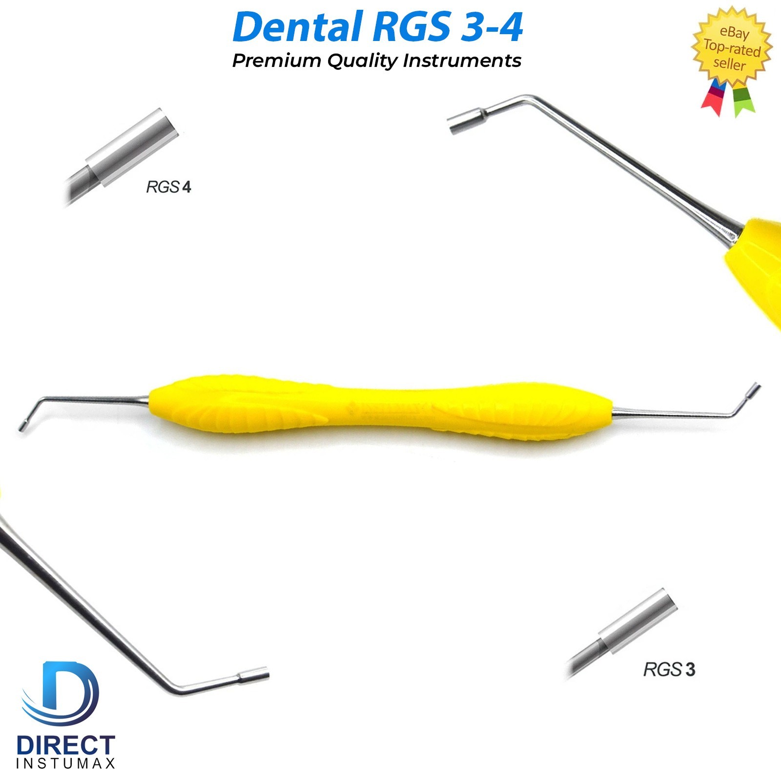 Dental Instrument RGS 3-4 – Silicone Handle Depth Restoration & Crown Prep