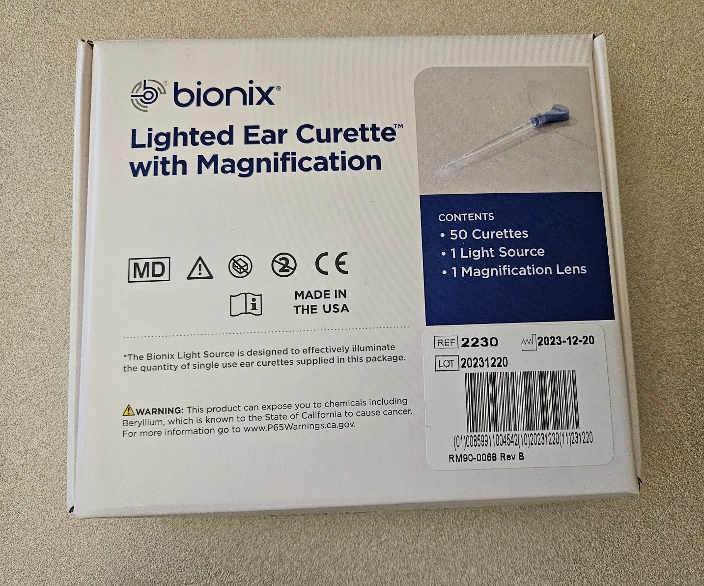 Bionix The Lighted Ear Curette with Magnification. REF 2230