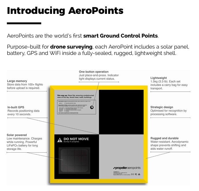 5 Propeller Aeropoints v1.2 Drone Surveying Points for GPS Data Collection