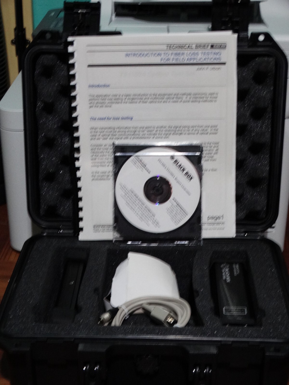Black Box PX-B240 Optical Power Meter W/PX-C102 Fiber Optic Light Source PXB240