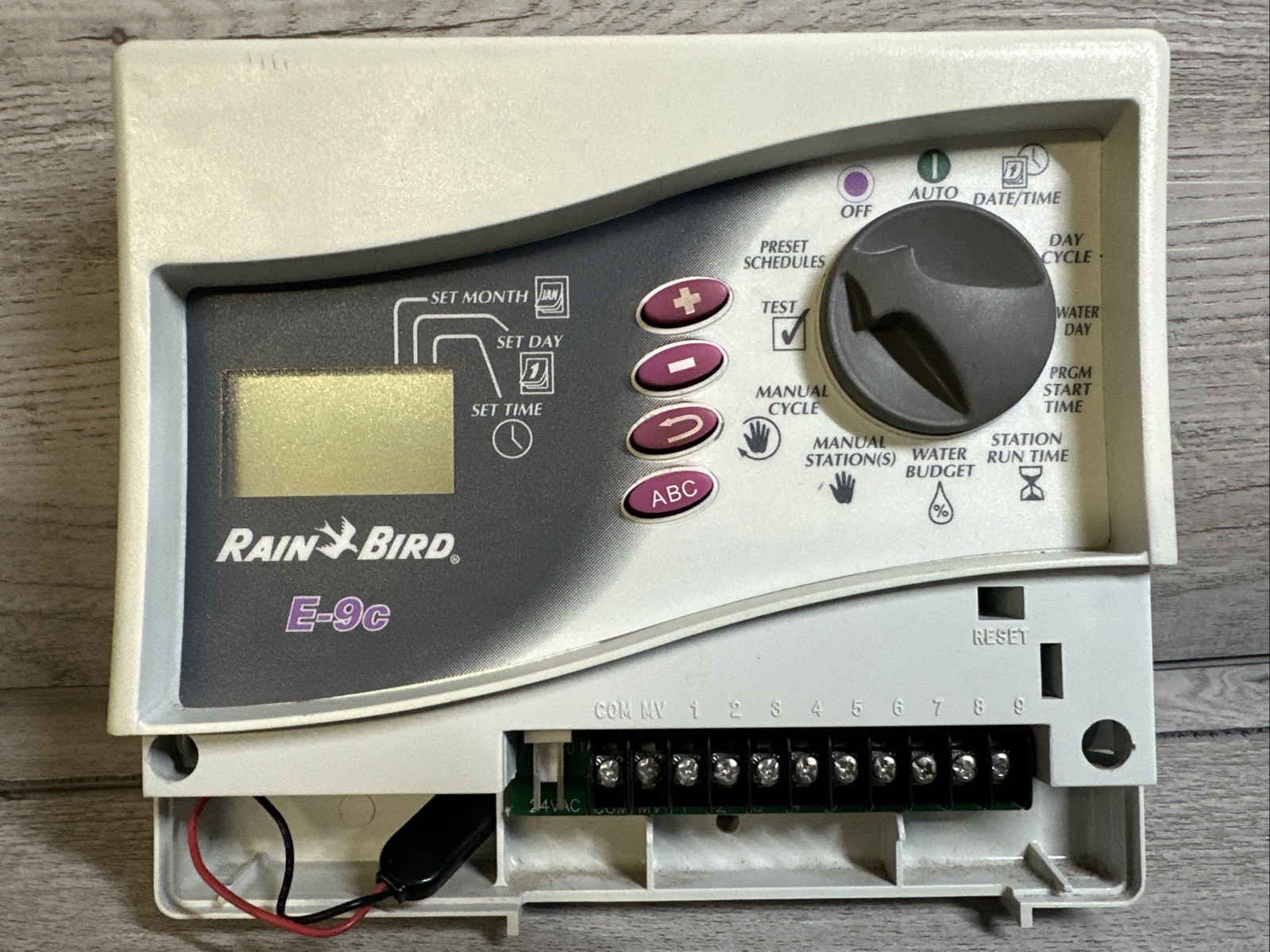 Rainbird E-9C 9 Station Irrigation Sprinkler Controller Timer NO POWER CORD