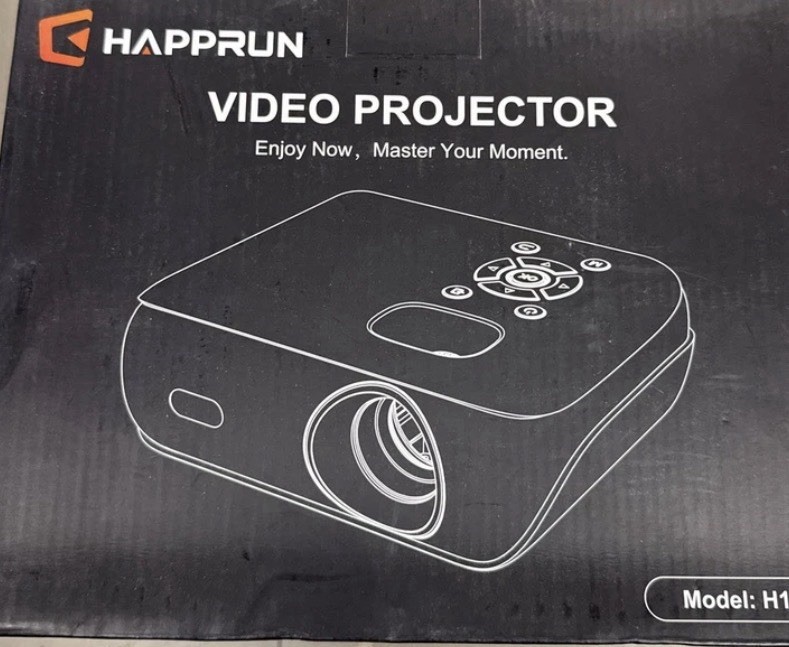 HAPPRUN Native 1080P Bluetooth Mini Projector, Full HD Portable Outdoor Movie  3
