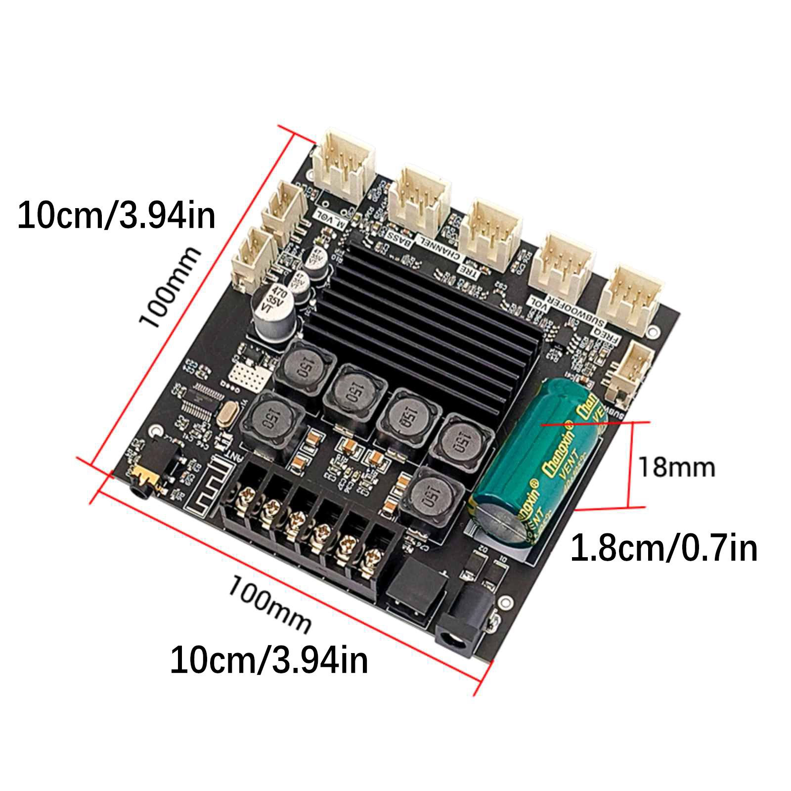 1Pc 500mV Power Amplifier Board Module 2.1 Channel 50W*2+100W Bluetooth;;