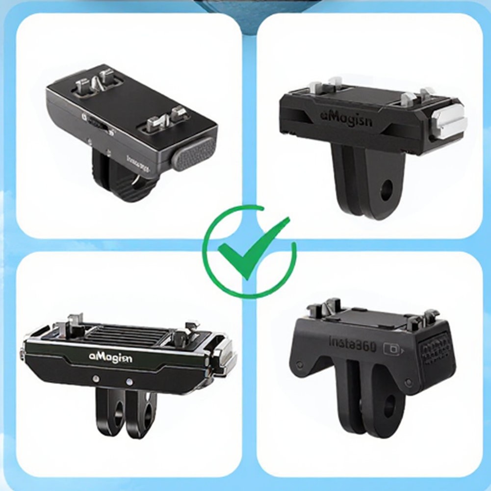 Quick Release Magnetic Frame Compatible with For Insta360 X5 Black PC Cage