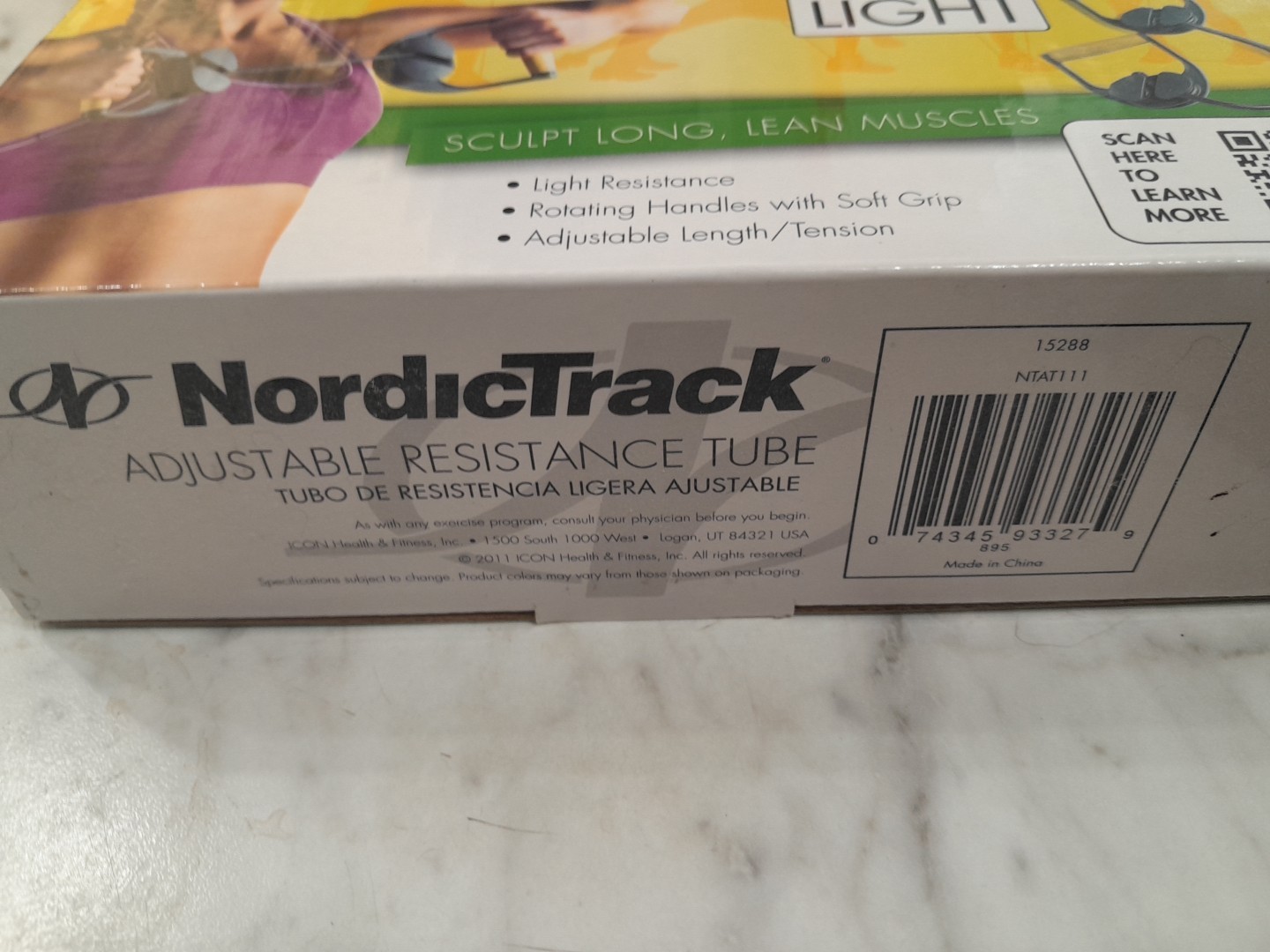 NordicTrack Adjustable Resistance Tube - LIGHT TENSION New Open Box