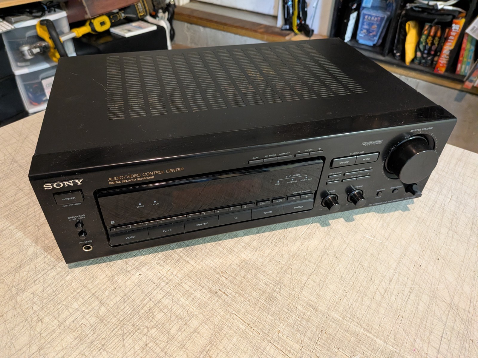 Sony Stereo Receiver STR-D565 FM AM AV Control Center W/Manual Tested *No Remote