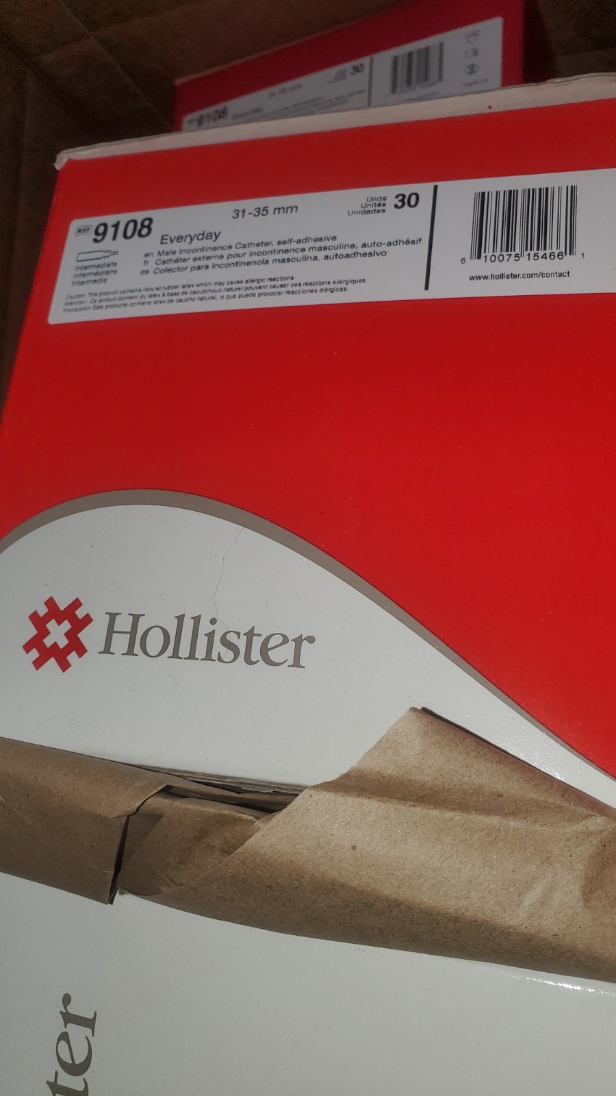 Hollister Male External Condom Catheter Latex Intermediate 31-35mm *Box of 30pcs