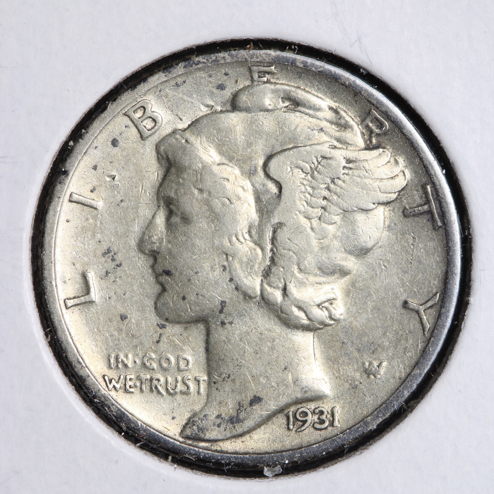 1931-S Mercury Silver Dime CHOICE AU E311 SNN