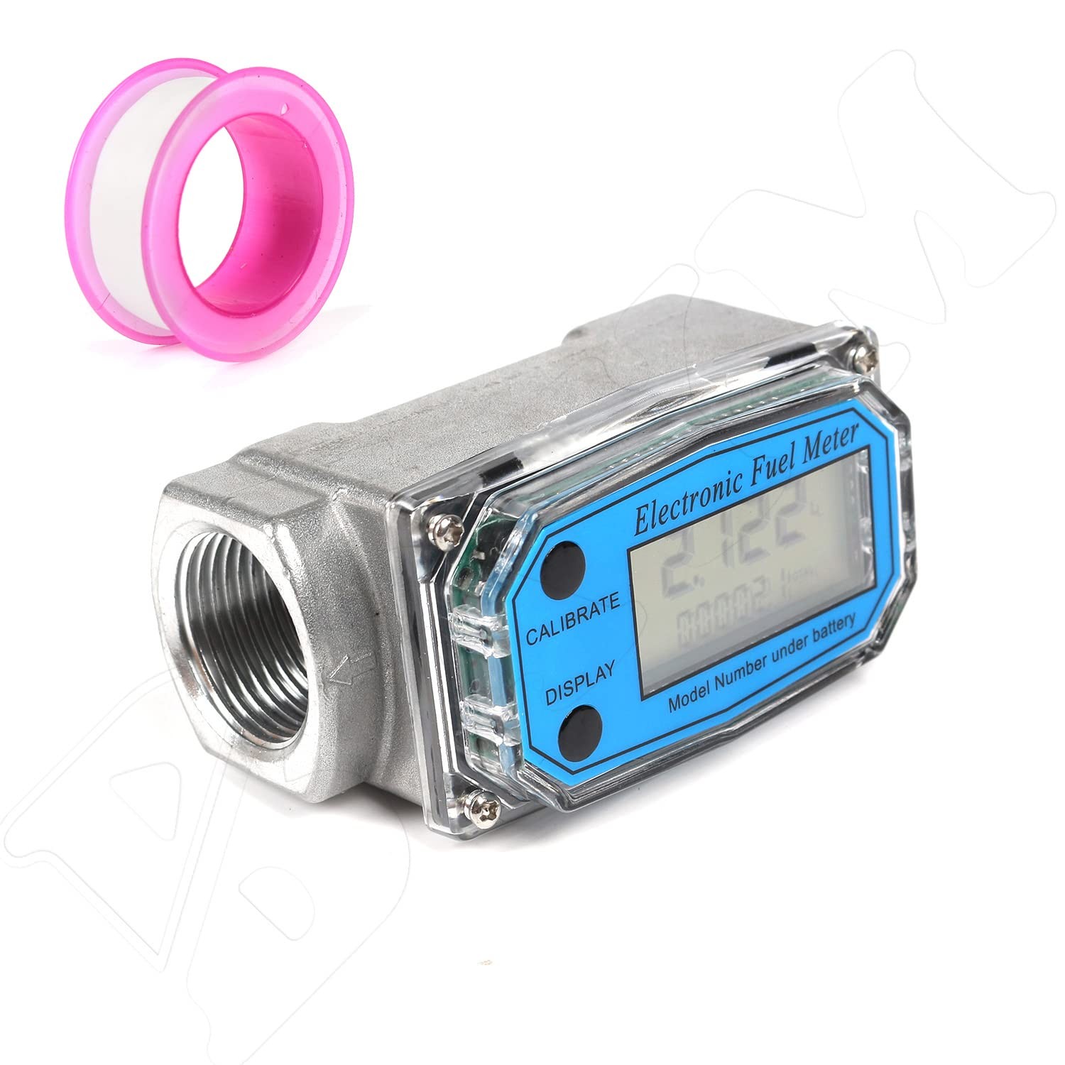 Turbine Flow Meter Electronic 1" 1 inch 10-100L/Min Oil 1 meter
