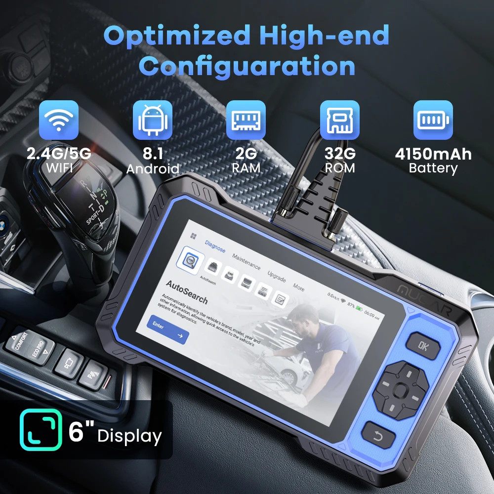 MUCAR 682 AI Assisted OBD2 Diagnostic Tool Full System Active Test Car Scanner