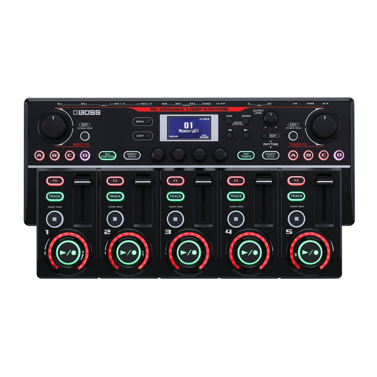 BOSS RC-505MKII 49 Input FX Tabletop Looper Bundle with Cables