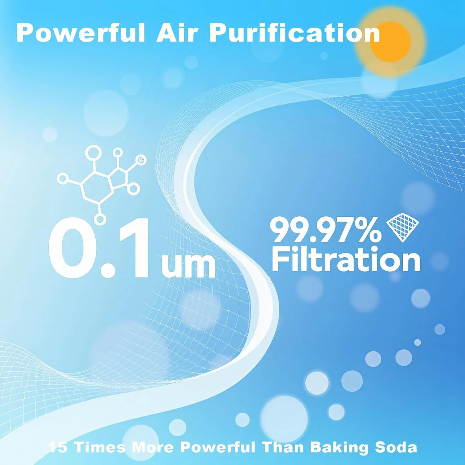 6-Pack Premium Refrigerator Air Filter Replacement, Carbon Activated Filter Comp
