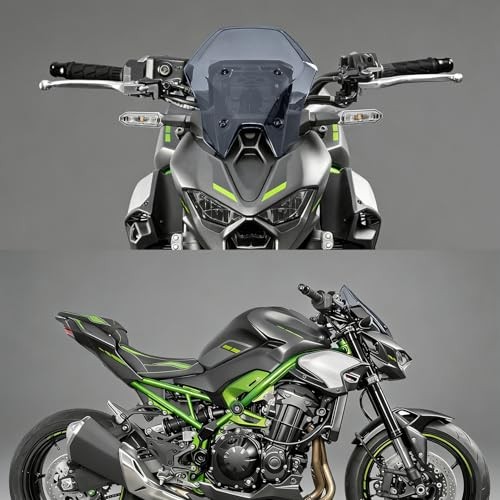 +60mm Motorcycle Windshield Windscreen +60mm + Light Smoke + Z900 Z 900