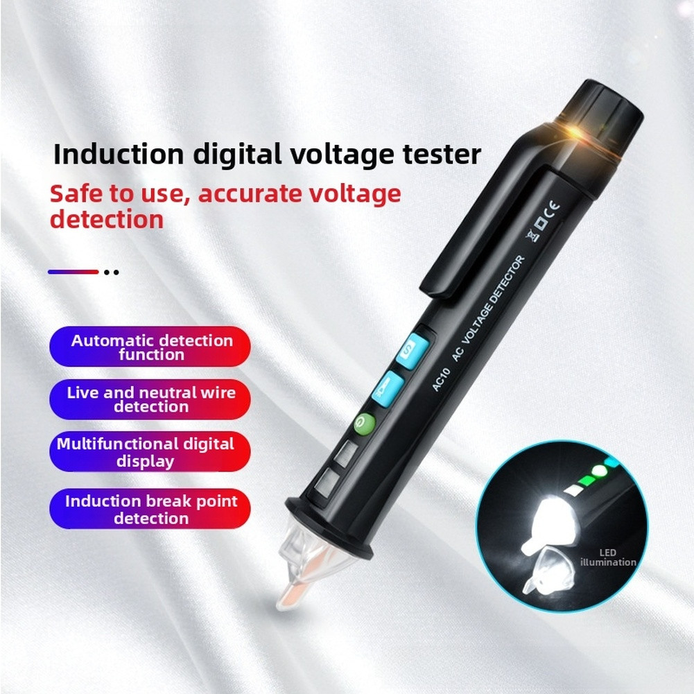 Non Contact Voltage Tester Pen for Live Neutral Wire Identification with Alarm