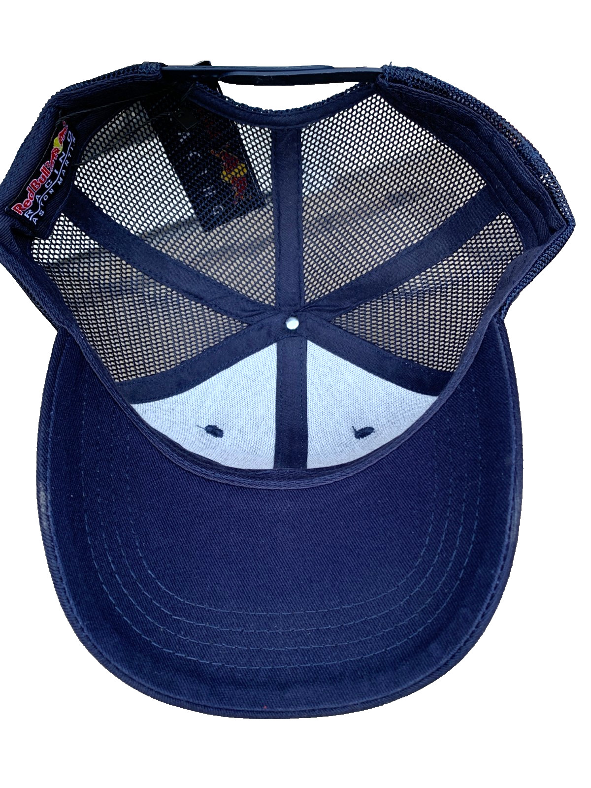 Navy +Navy Trucker Cap. 3-D Embroidery. Racing. F1. Motocross. MotoGP.Supercross