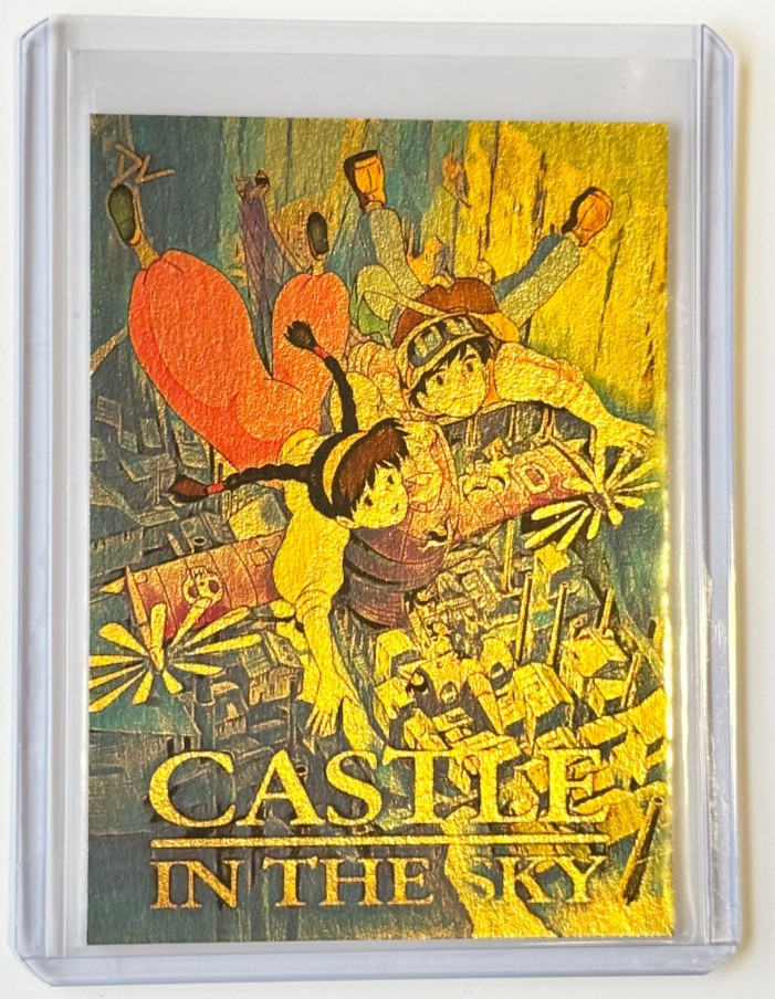 Castle In The Sky Gold Plated Artist Signed "Anime Classic" Trading Card 1/1